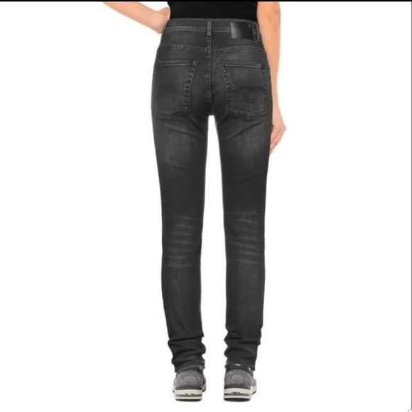 R13 High Rise Skinny Jeans Size 27 Faded Black - Picture 4 of 8